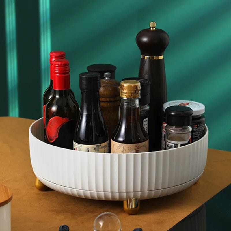Storage rack | 360° rotatable multifunctional storage rack