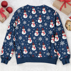 Funny Lace Lingerie Optical Illusion Ugly Christmas Sweater, Hilarious Gag Gift for Men, Personalized Sweater
