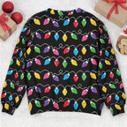 Funny Naughty List Belly Optical Illusion Ugly Christmas Sweater, Hilarious Gag Gift for Men
