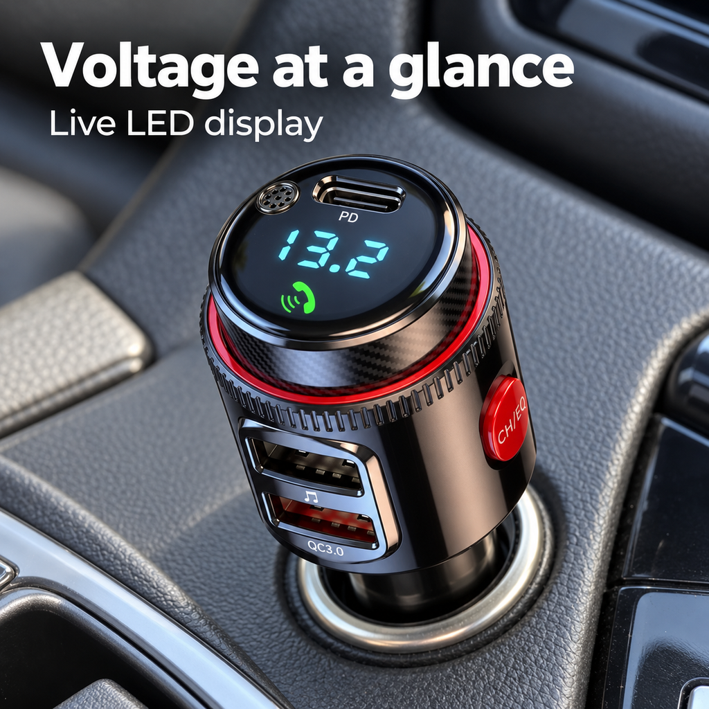 Multi-Port Smart Chip Car Fast Charger