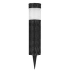 Zevolim| Outdoor Solar Rattan Cylindrical LED Garden Lawn In-ground Landscape Light