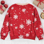 Funny Santa Bust Optical Illusion Christmas Sweater, 3D Illusion Ugly Sweater, Hilarious Gag Gift for Women