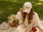 Garden Morning Baseball Cap, Vintage Floral Garden Baseball Cap, Cardinal Bird Bee Dragonfly Butterfly Hat, Nature Botanical Hat Gift