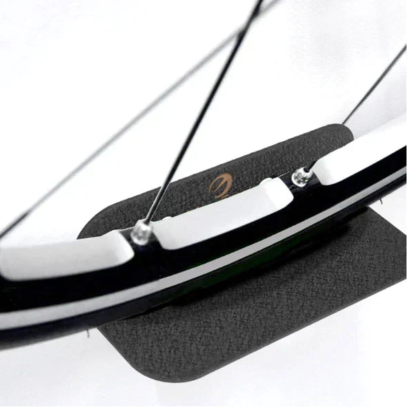 Steel Bicycle Wall Mount with Horizontal, Space-Saving Storage