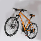 Steel Bicycle Wall Mount with Horizontal, Space-Saving Storage