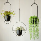 Zevolim| DecoBloom Hanging Planter – Elegant Indoor & Outdoor Metal Plant Pot with Chain