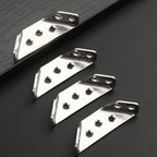 10 Pieces Furniture Corner Connectors made of Stainless Steel – Robust Support Brackets