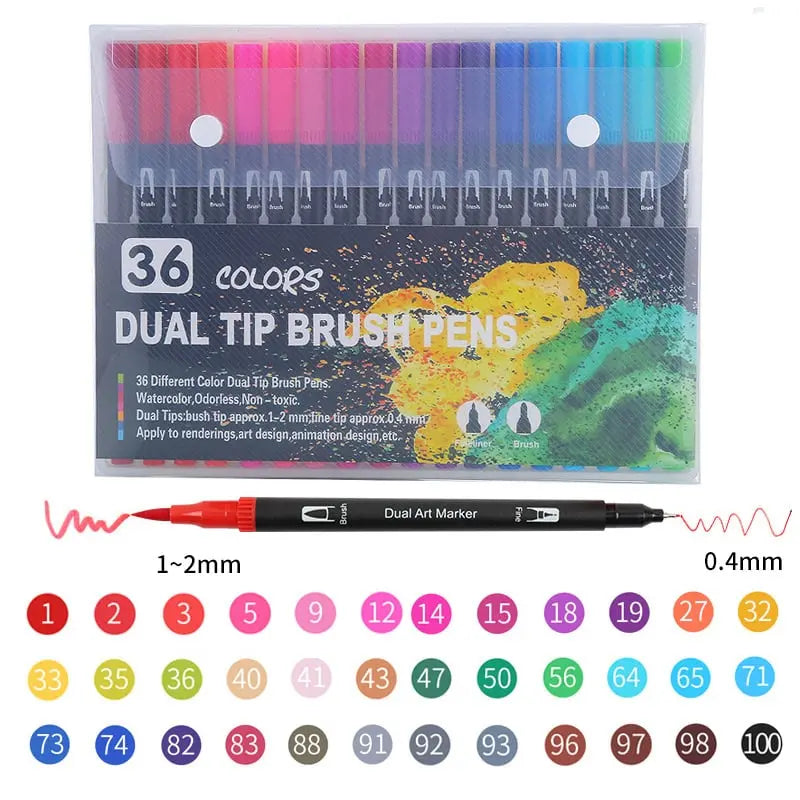 100 Paint-by-Numbers Book Set – Relaxing & Creative Painting Fun