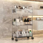 Acrylic Multifunction Storage Rolling Utility Cart