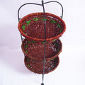Multi-Tiered Woven Storage Rack Bowlift