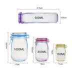 10+10 | Reusable Ziplock bags in jar design