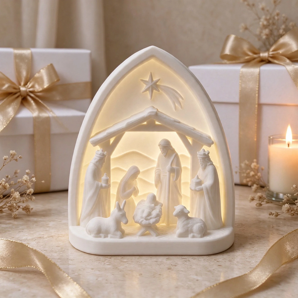 Nativity Scene Decoration Set, 3D Print