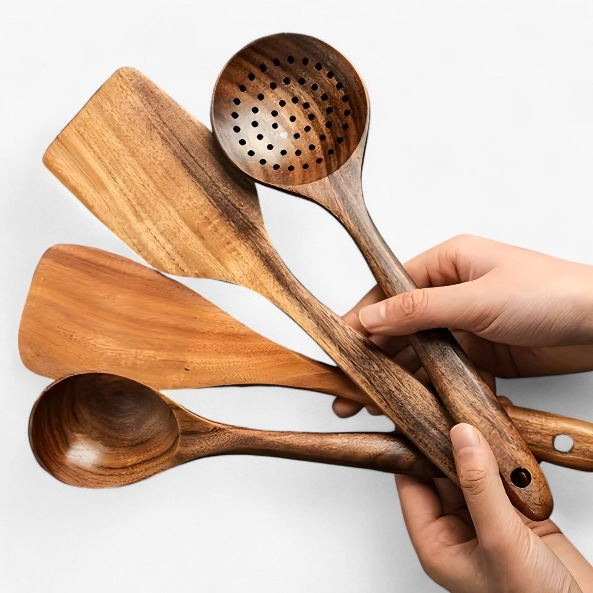 11-Piece Heat Resistant Wooden Kitchen Set - WoodChef
