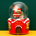 Christmas music box snow globe with music and light