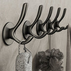 10-piece Bathroom Accessory Set Modern Matt Gray Bathrobe Hooks