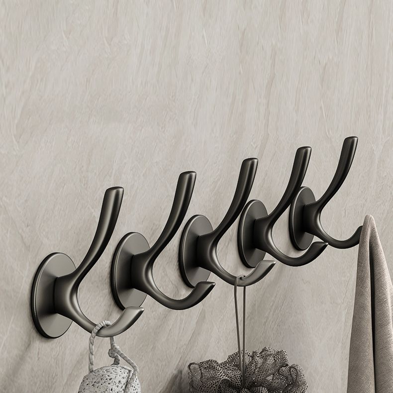 10-piece Bathroom Accessory Set Modern Matt Gray Bathrobe Hooks