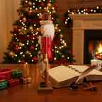 Wooden nutcracker, 38 cm, traditional Christmas decoration