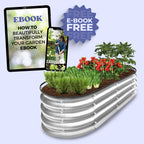 Galvanised Steel Raised Garden Bed - Easy Installations Bowlift