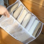 7 Grids Wardrobe Clothes Mesh Divider Organizer