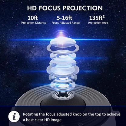 13-in-1 Galaxy Night Light & Projector – Orion