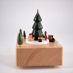 Music box made of beech wood