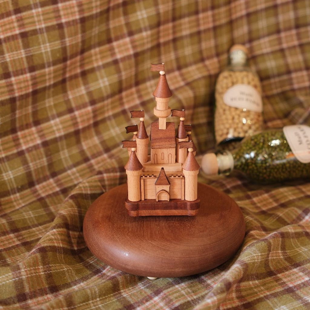 Wooden music box with various melodies