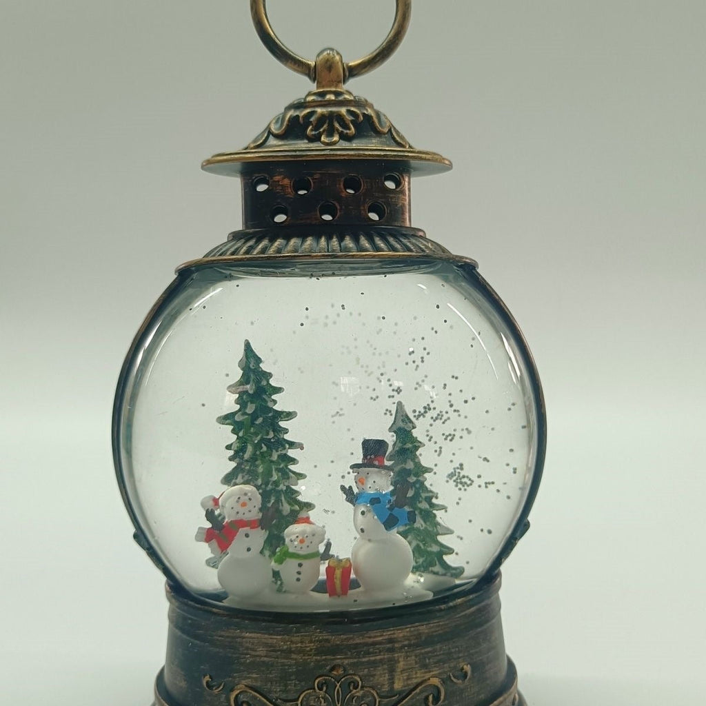 Romantic music box with snow effect and light