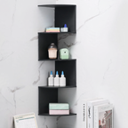 Corner shelf made of dense plywood, multi-layered