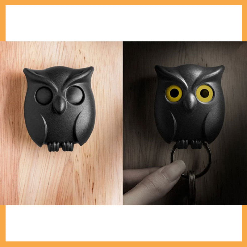 🦉The Key Guard is a Reliable Owl - Cute Night Owl Key Holder with Auto Open Close Eyes | Bowlift