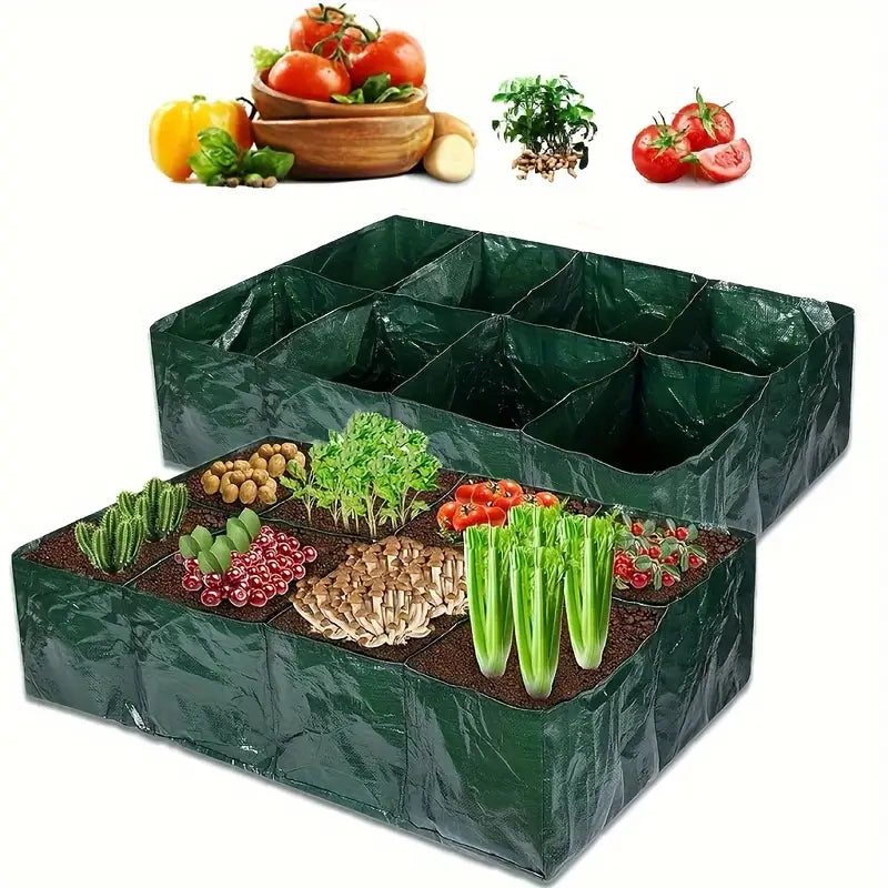 Zevolim| Planting bag with multiple compartments – Robust garden storage for plants and herbs