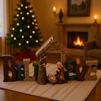Decorative Christmas Nativity figure made of resin