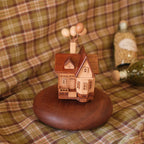 Wooden music box with various melodies