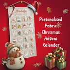 Personalizable fabric Advent calendar, 24 pockets