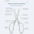 Zevolim | Japanese Stainless Steel Ultimate Task Kitchen Scissors