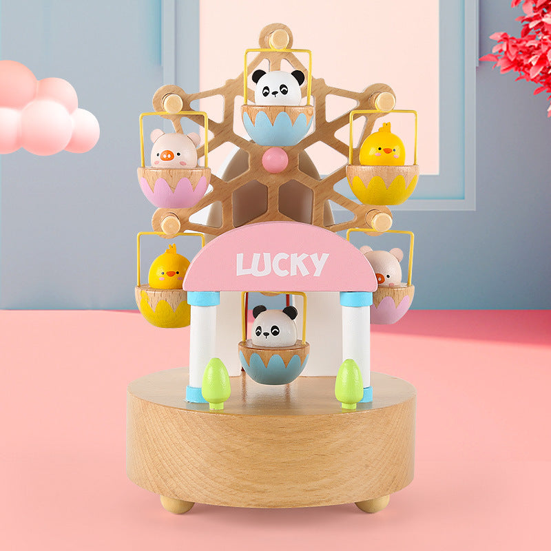 Wooden Music Box Ferris Wheel Design
