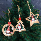 Wood Christmas Elf Ornament