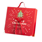 Christmas Advent Calendar Gift Box, 24 Compartments, Fabric