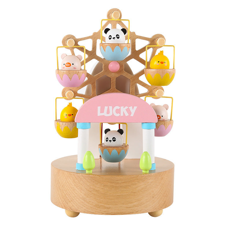 Wooden Music Box Ferris Wheel Design