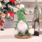 Christmas elf with knitted hat and pompom