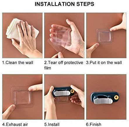 2 In 1 multifunctional broom holder