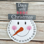 Wooden Advent Calendar for Hanging, Christmas Decoration