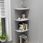 Corner shelf made of dense plywood, multi-layered