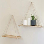 DecoShelf - Elegant Floating Shelf with Adjustable Rope Bowlift