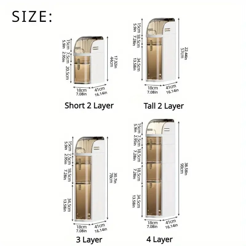 BathroomBliss Rolling Cabinet | Space-saving bathroom solution with wheels for easy moving