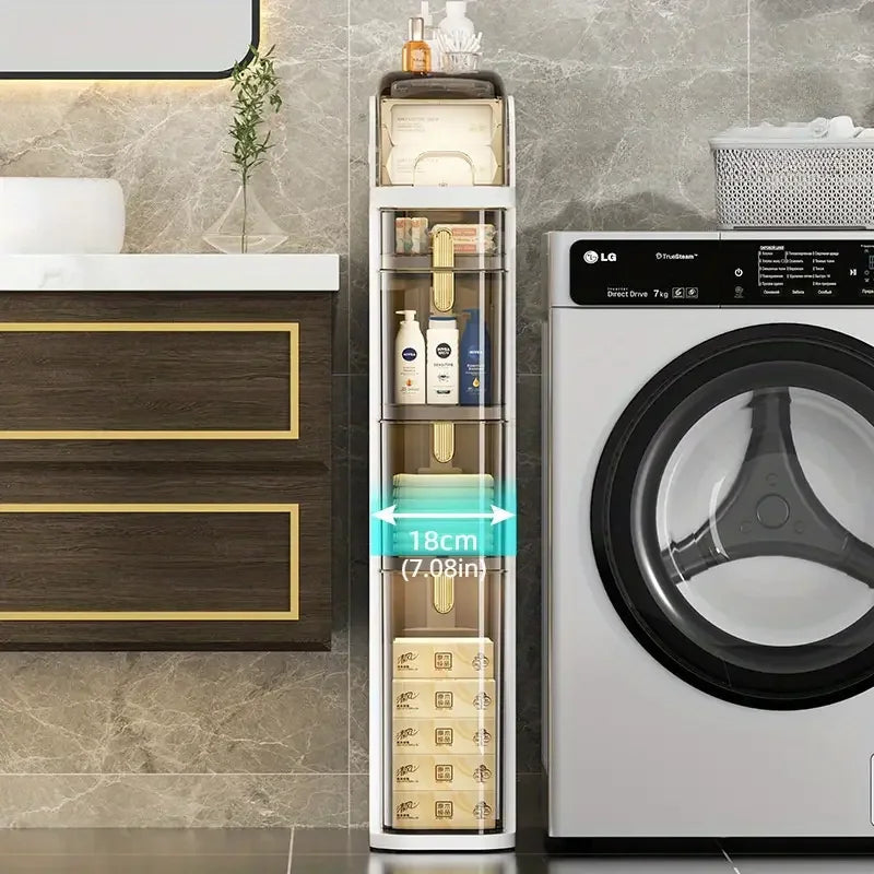 BathroomBliss Rolling Cabinet | Space-saving bathroom solution with wheels for easy moving