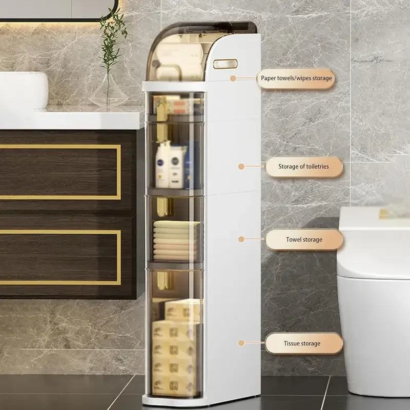 Rolling Bathroom Cabinet