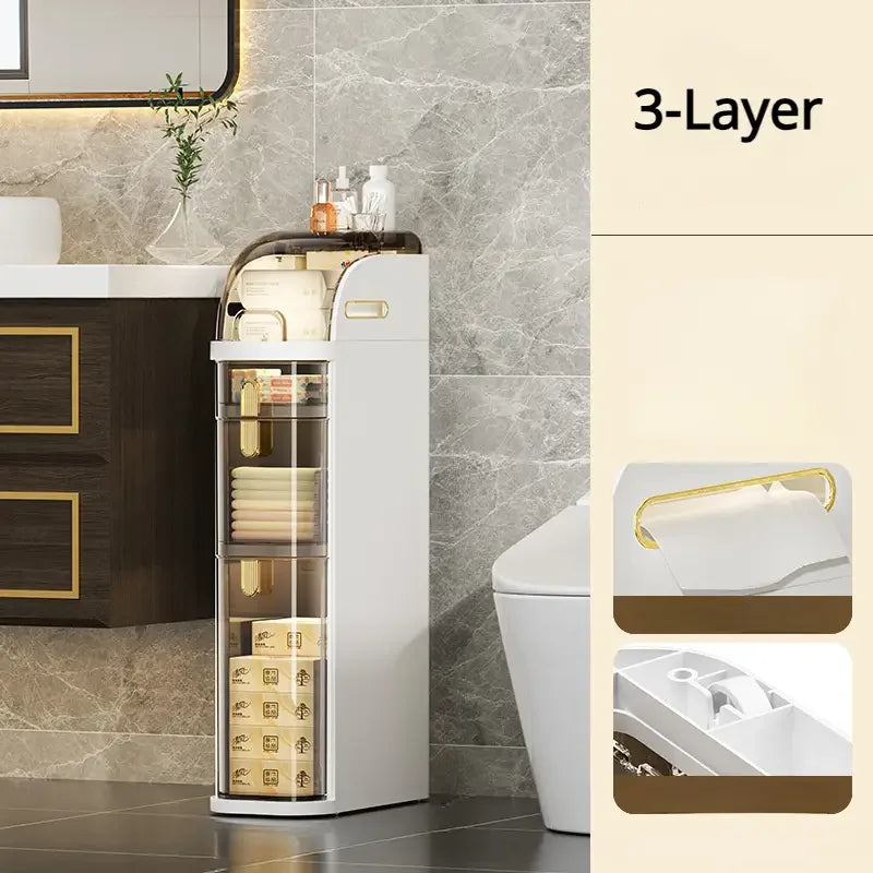 Rolling Bathroom Cabinet