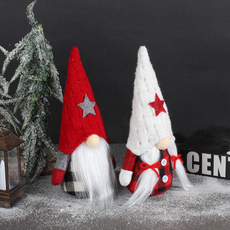 Christmas Elf with Star Hat, Fabric Figure