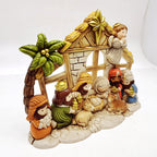 Handcrafted nativity figures made of resin