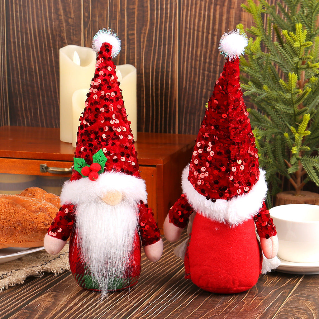 Christmas gnome with glittery hat